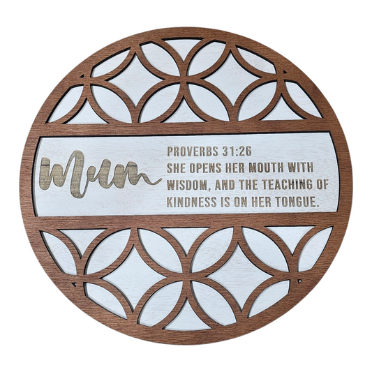 Mum Bible Plaque - Proverbs