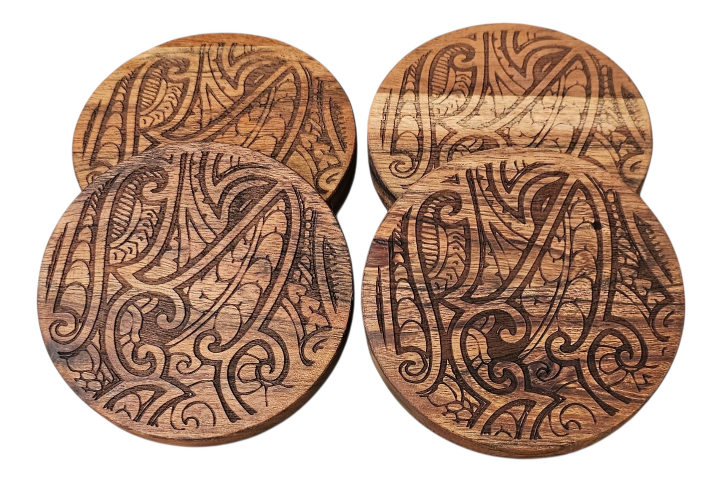 Maori Engraved Coasters