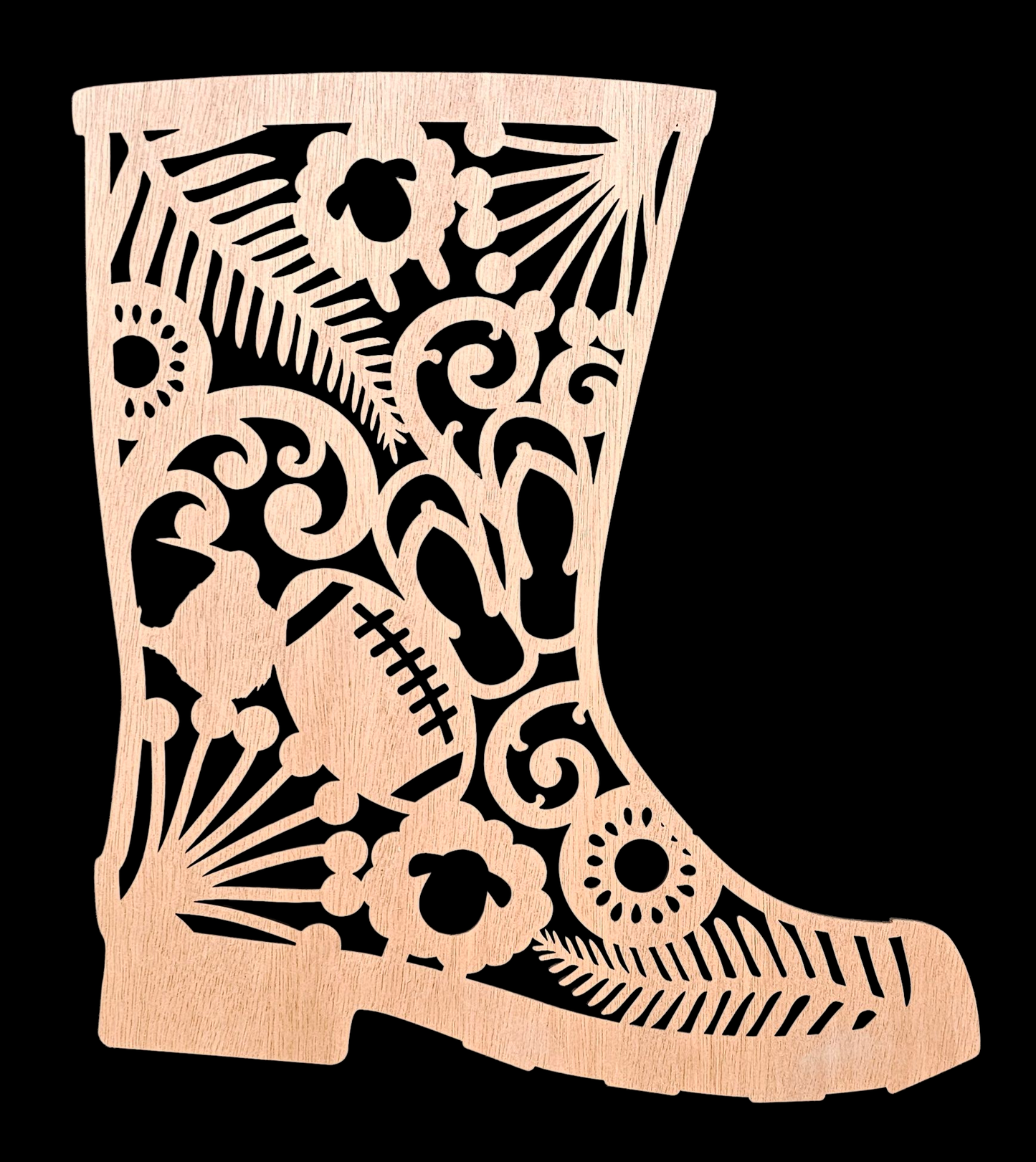 Kiwiana gumboot wall art