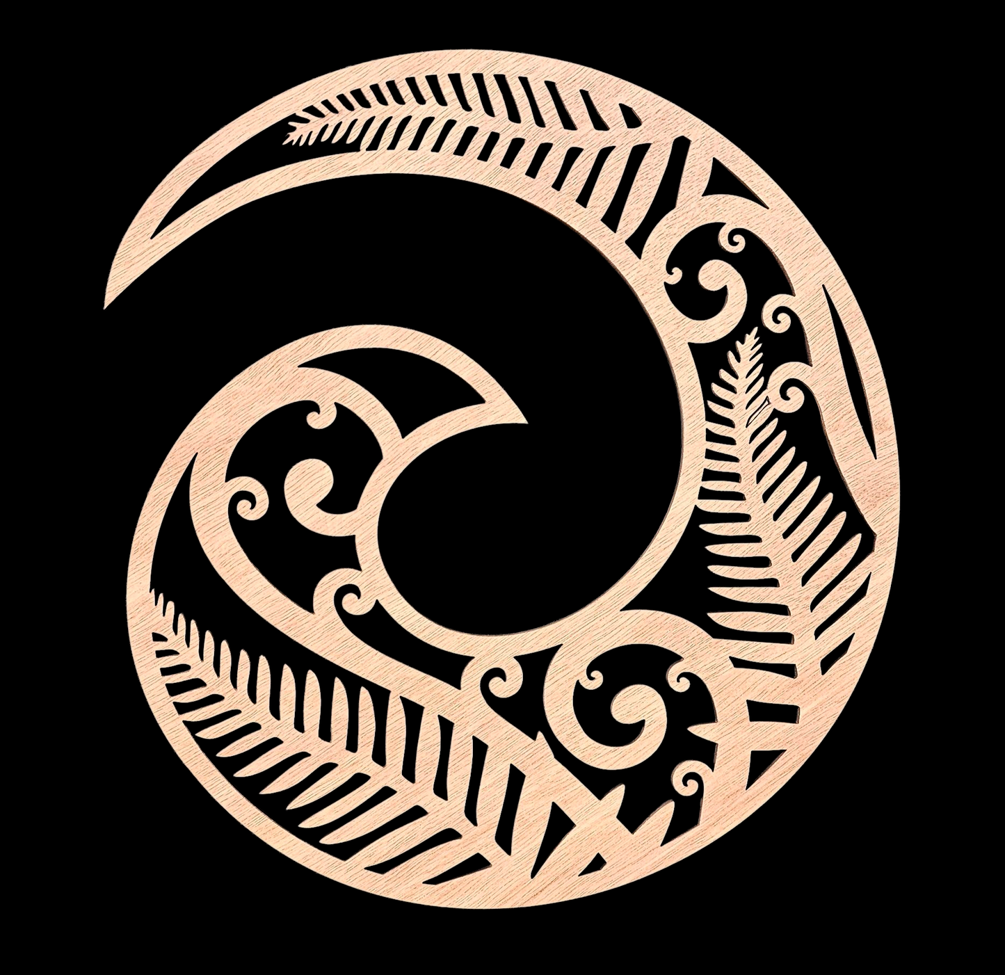 Kiwiana koru wall art