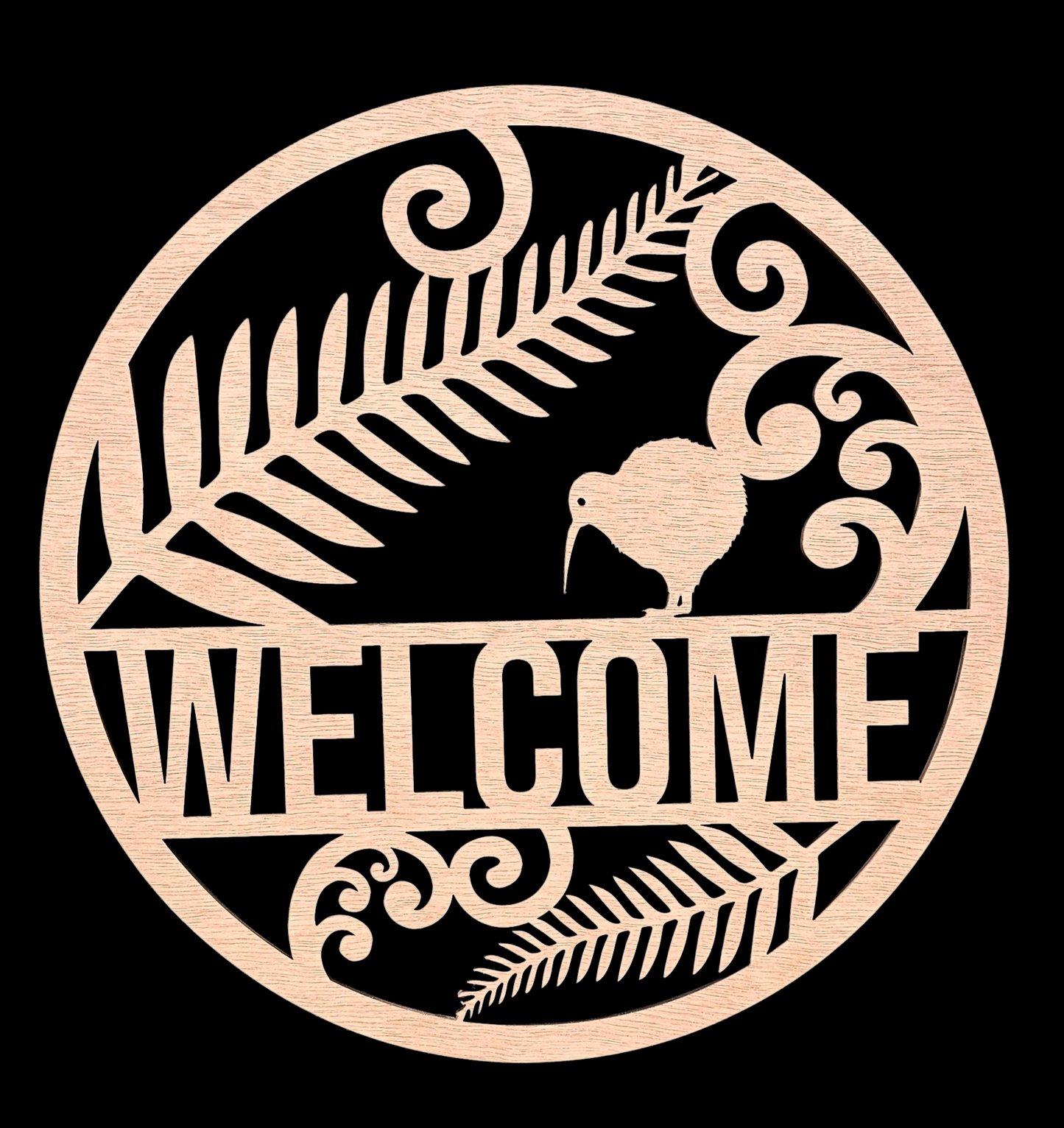 Kiwiana Welcome sign