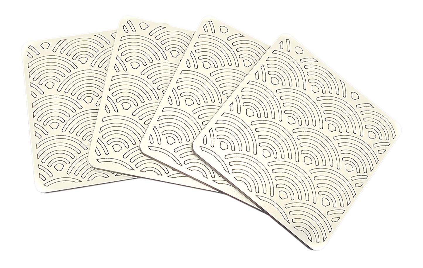 Curve Patterned Coasters