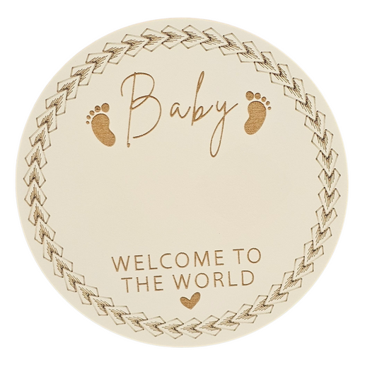 Baby Announcement Disc  - Samoan design