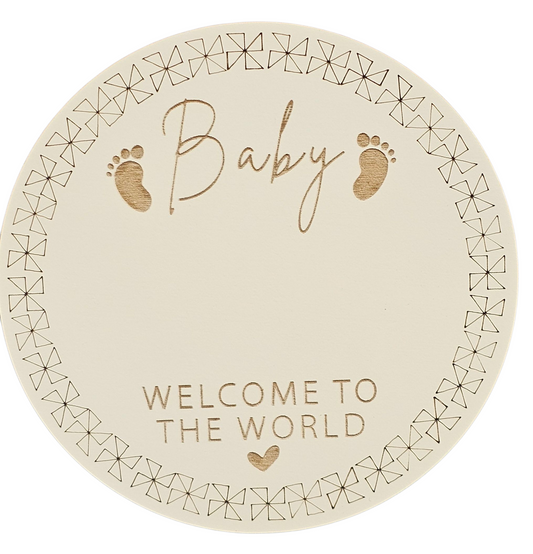Baby Announcement disc - Tongan design