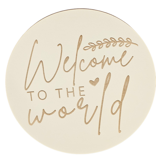 Baby Announcement Disc - Welcome to the world