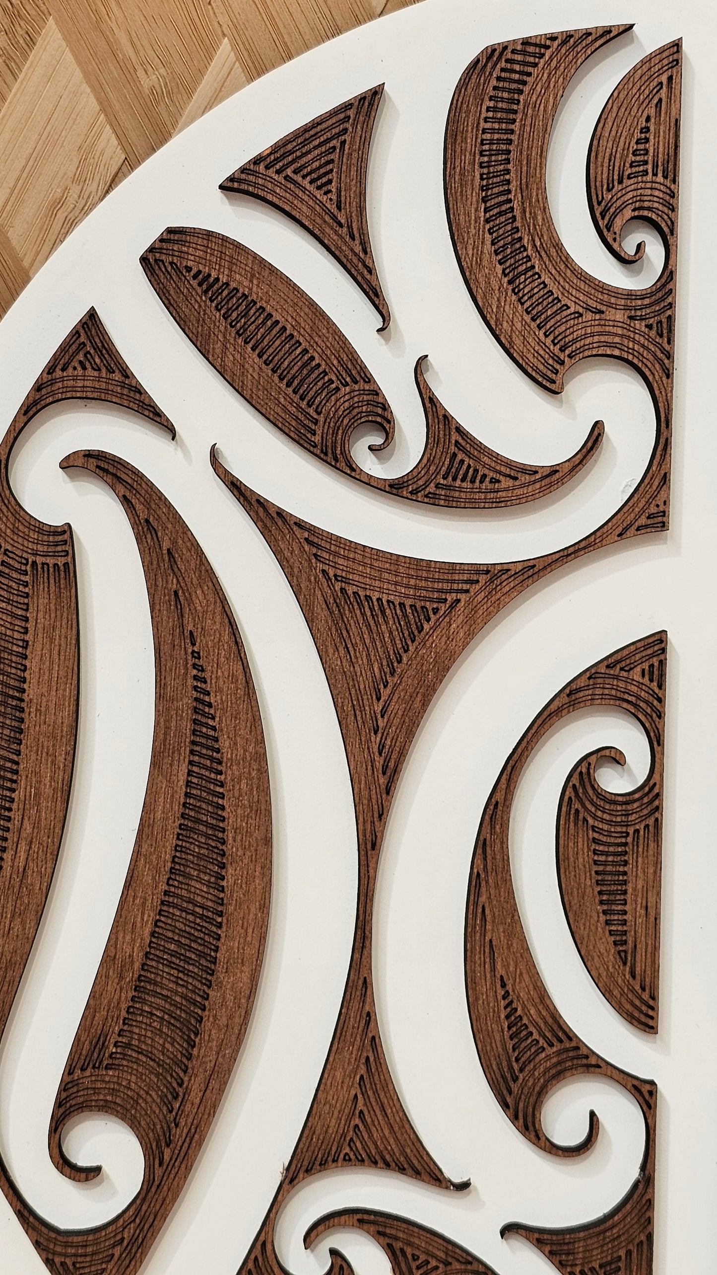 Round Detailed Koru Wall Art