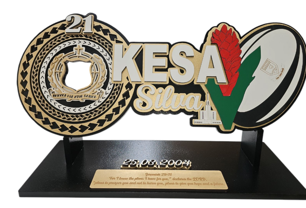 CDW150 - Samoan shield, Manu Samoa rugby ball