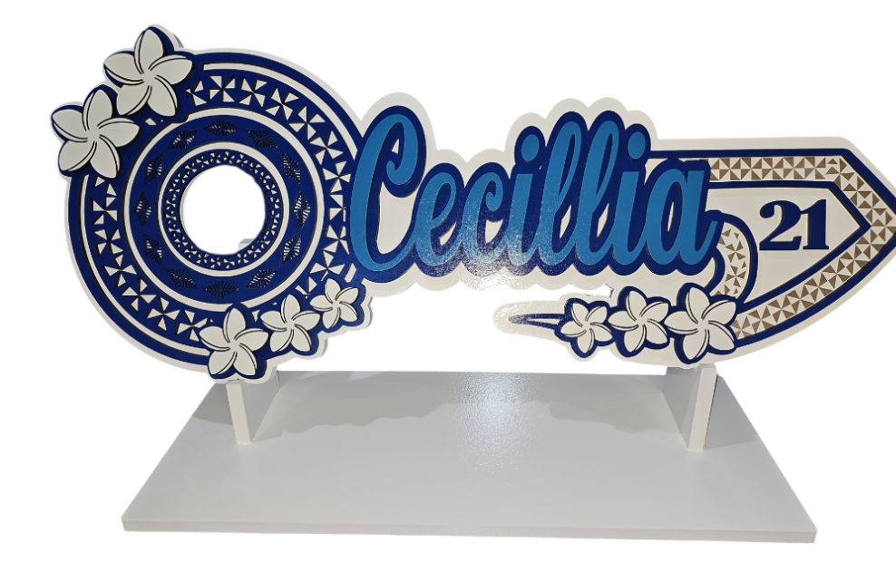 CDW96 - Tongan Patterns & Frangipani Flower Key