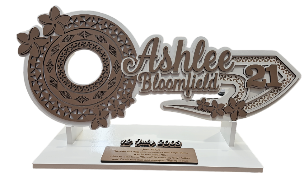 CDW96 - Tongan Patterns & Frangipani Flower Key