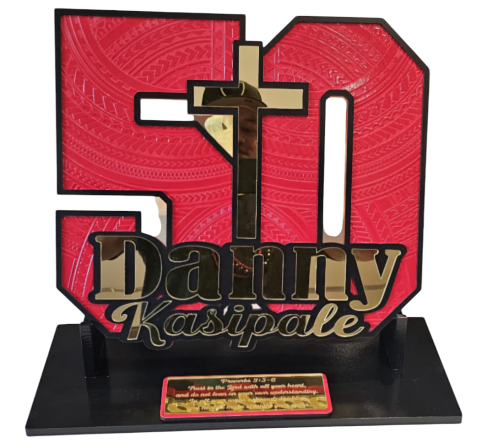 CDW147 - Samoan engraved Number 50