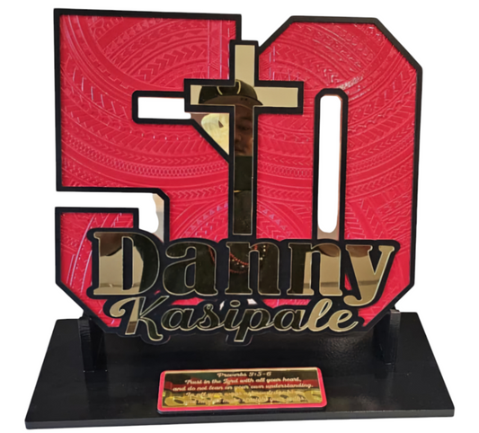 CDW147 - Samoan engraved Number 50