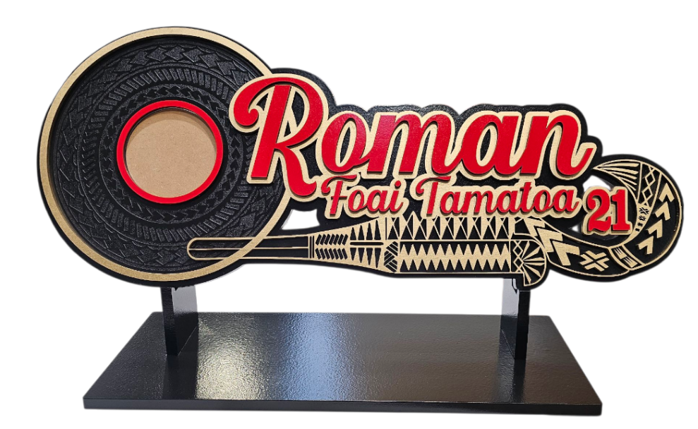 CDW193 - 21st Key - Samoan Nifo Oti Key With Engraved Patterns