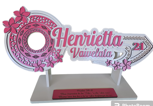 CDW96 - Tongan Patterns & Frangipani Flower Key