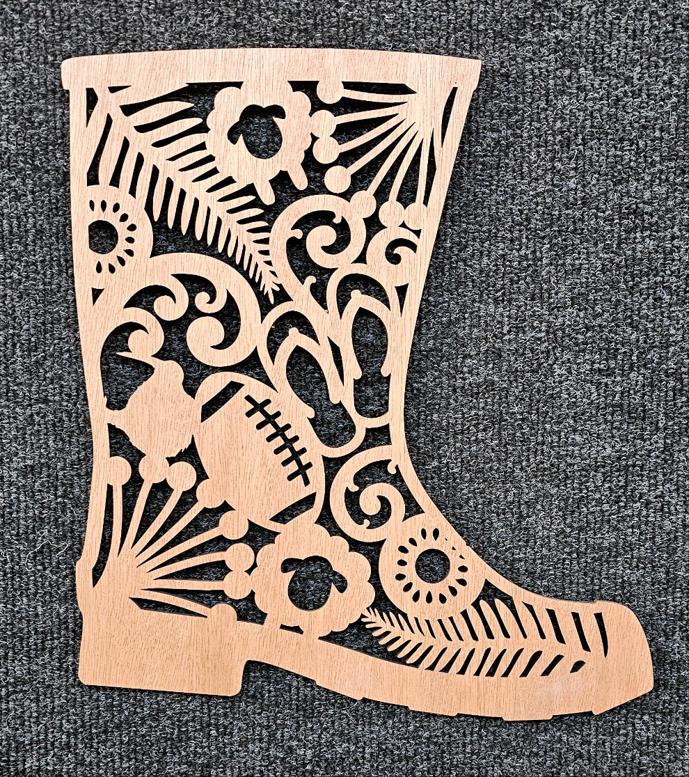 Kiwiana gumboot wall art