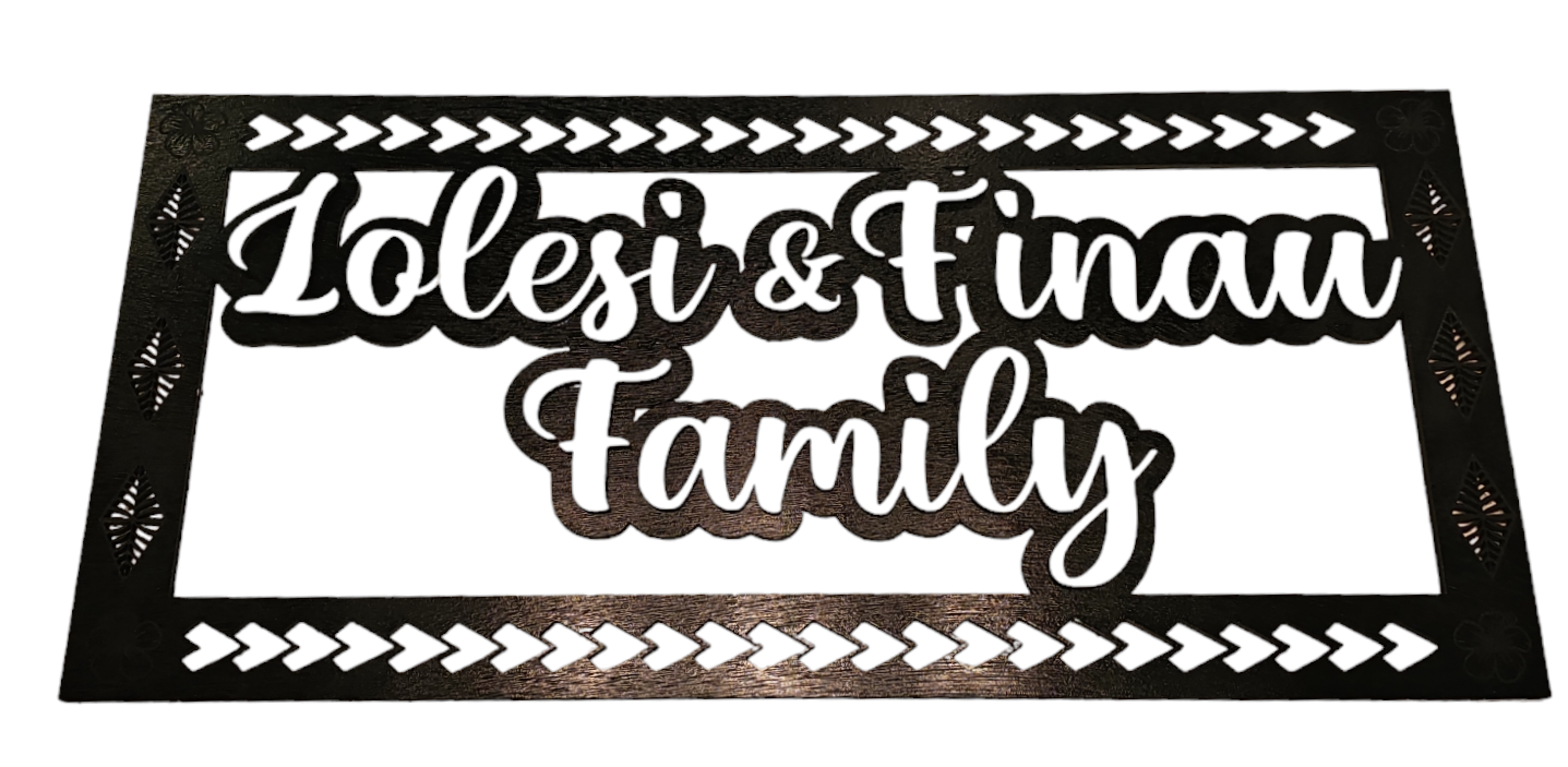 Personalised Tongan Samoan Wall Art