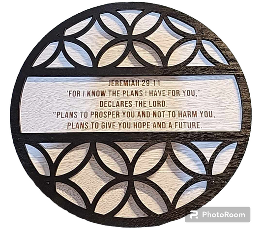 Bible Plaque - Jeremiah verse