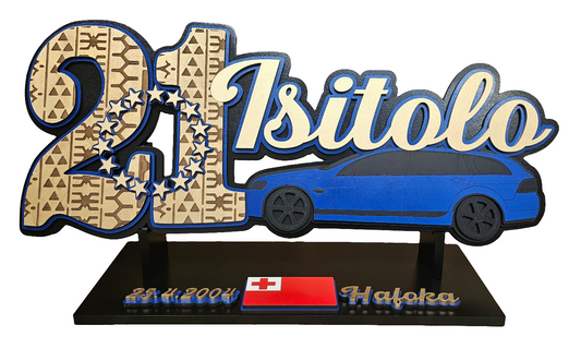 CDW14 - Car key with Cook Island patterns