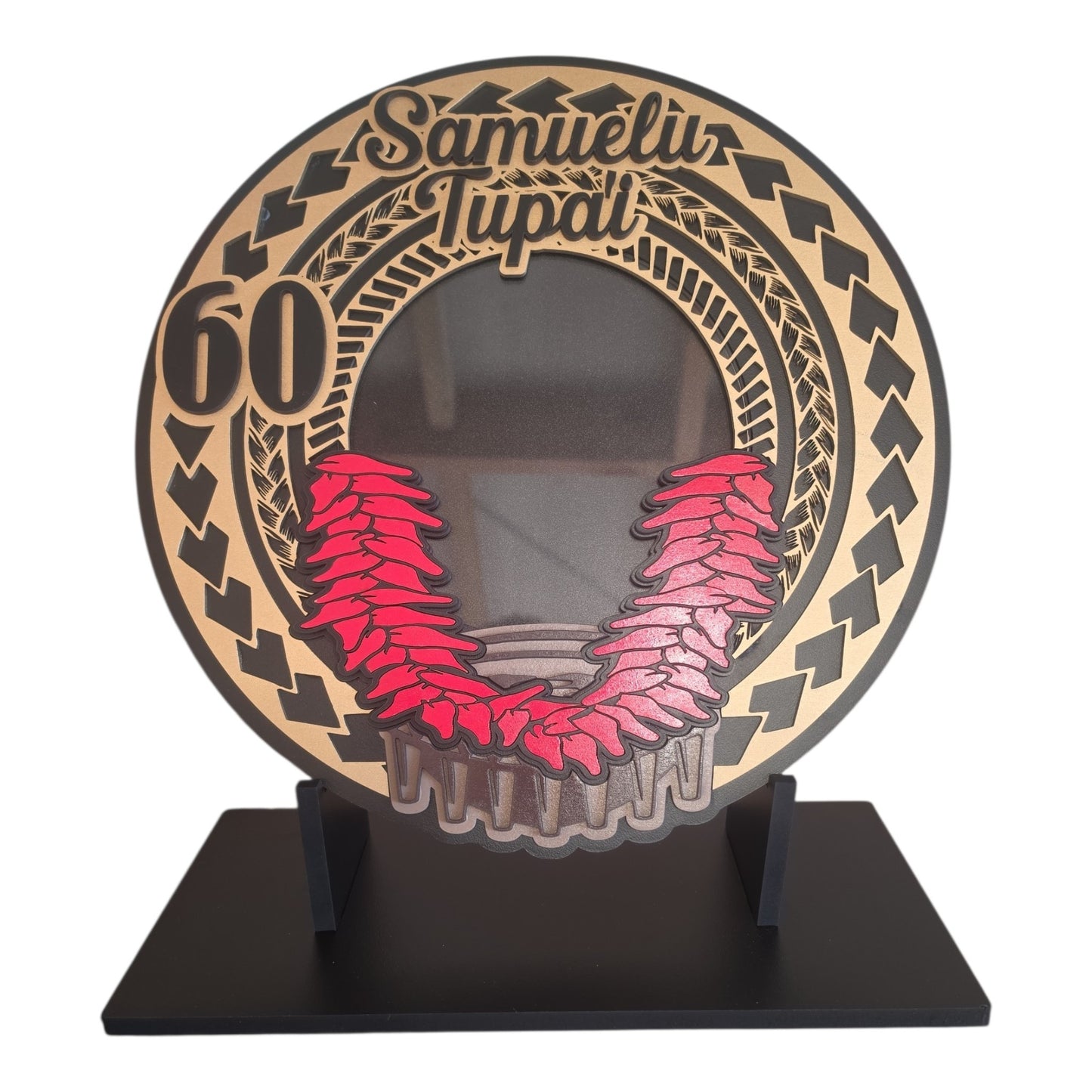 Samoan ula fala tanoa birthday plaque