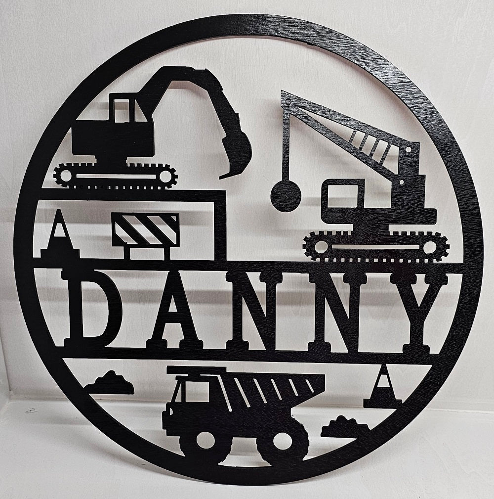 Personalised Construction Wall Art