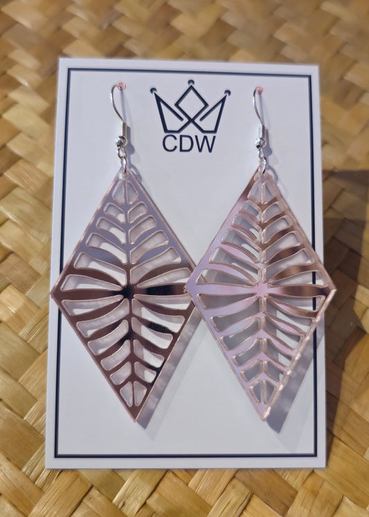 Tongan Triangular Cut Out Earrings
