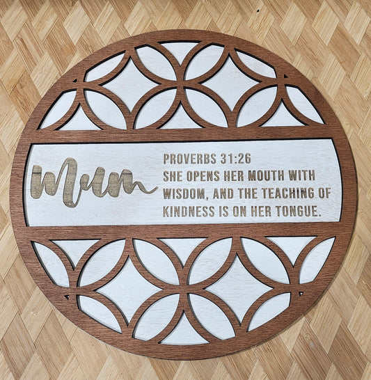 Mum Bible Plaque