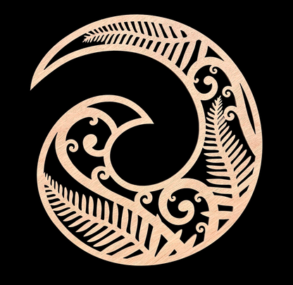 Kiwiana koru wall art