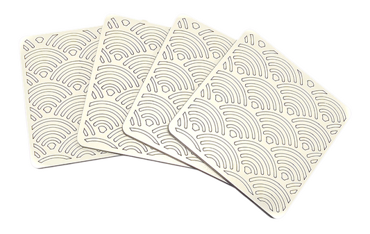 Curve Patterned Coasters