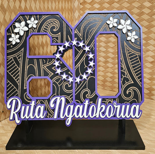 60th key with patterns
