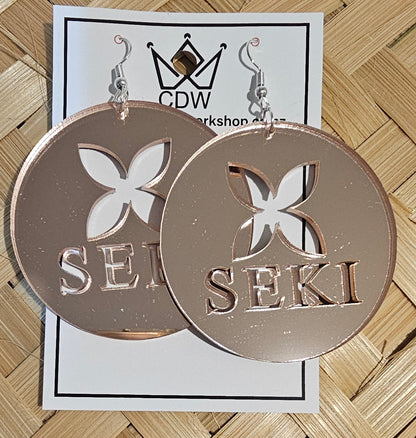 Seki Round Earrings