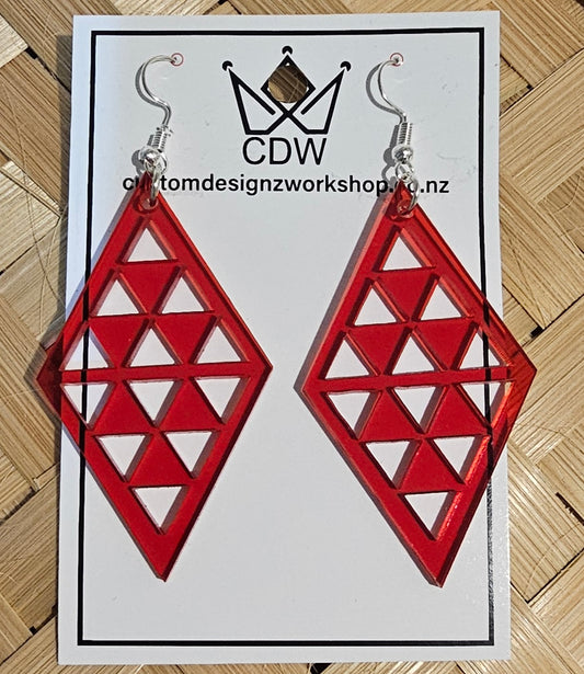 Triangular Maori Earrings