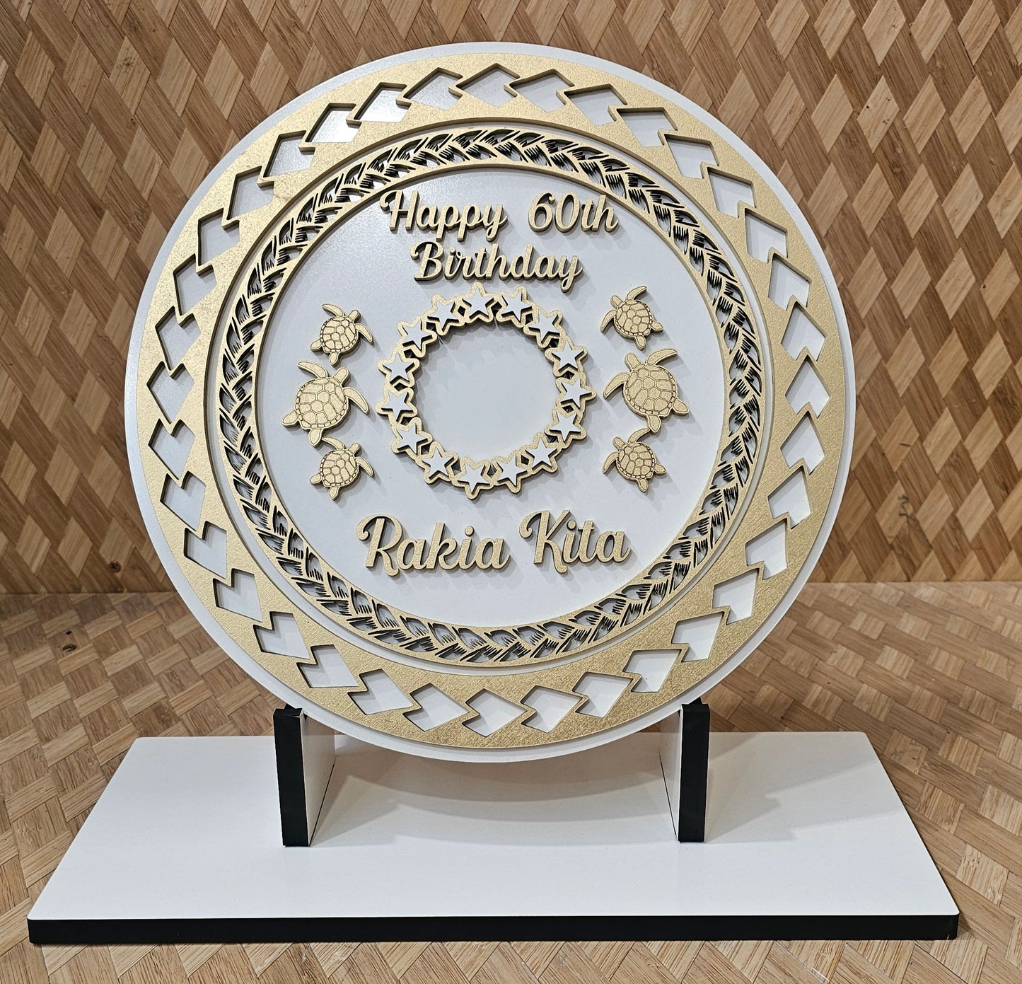 Turtle & Cook Island stars plaque