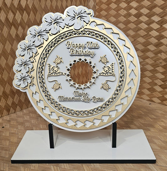 Pacifica flower stingray plaque