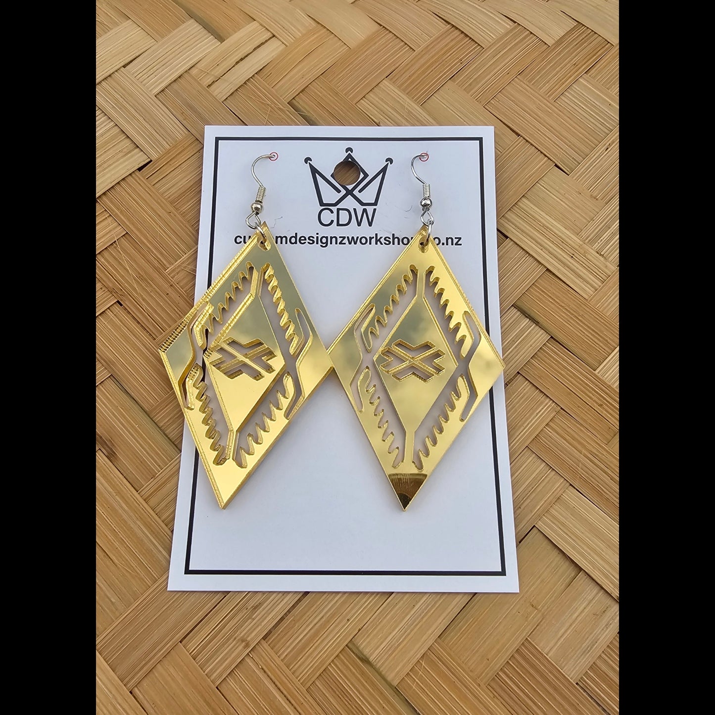 Samoan Malu Acrylic Earrings