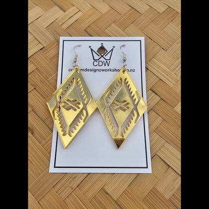 Samoan Malu Acrylic Earrings