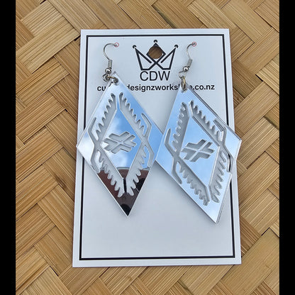 Samoan Malu Acrylic Earrings