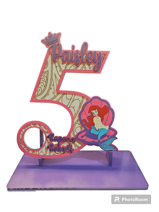 Number 5 Ariel Character Key