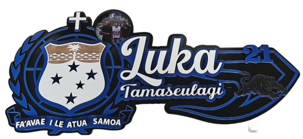 Samoa Keychains CDW173 - 21st Key - Samoan Shield Key - CUSTOM Designz Workshop