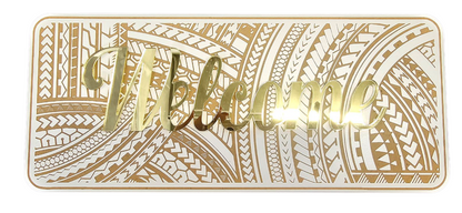 Hand Sign Talofa Samoan Engraved Welcome Sign - Welcome or Talofa - CUSTOM Designz Workshop