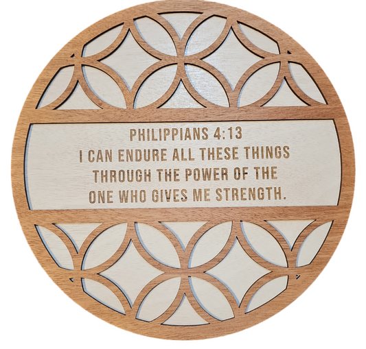 Bible Plaque - Philppians 4:13