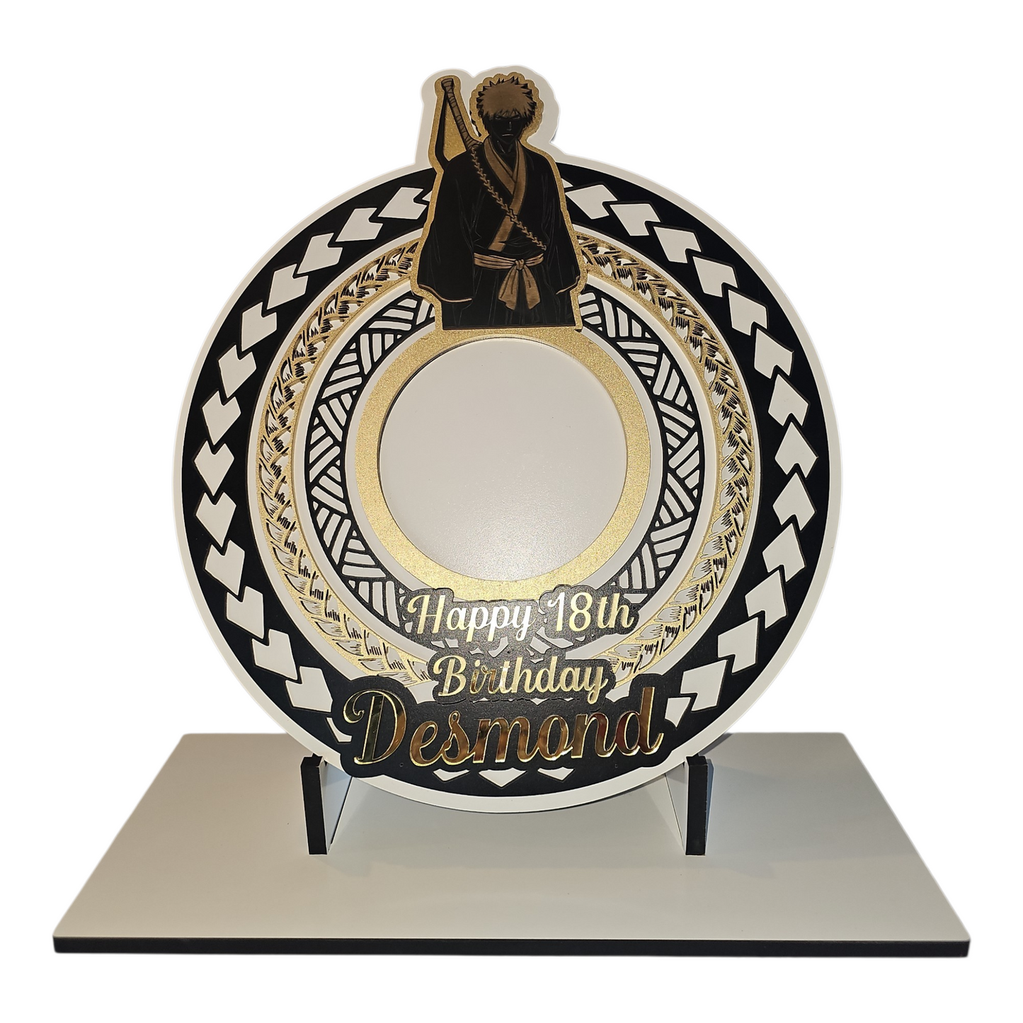 Character & Pacifica Birthday wood Plaque