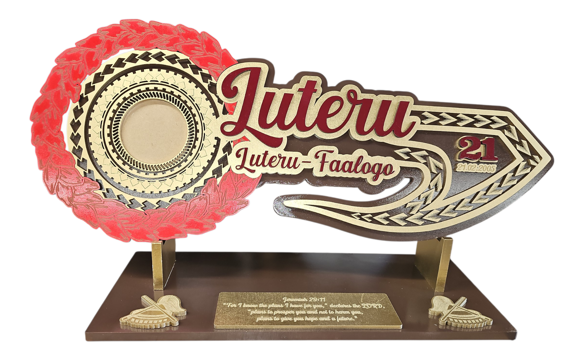 Samoan ula fala wood 21st key