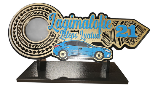 Samoan car 21st wood key