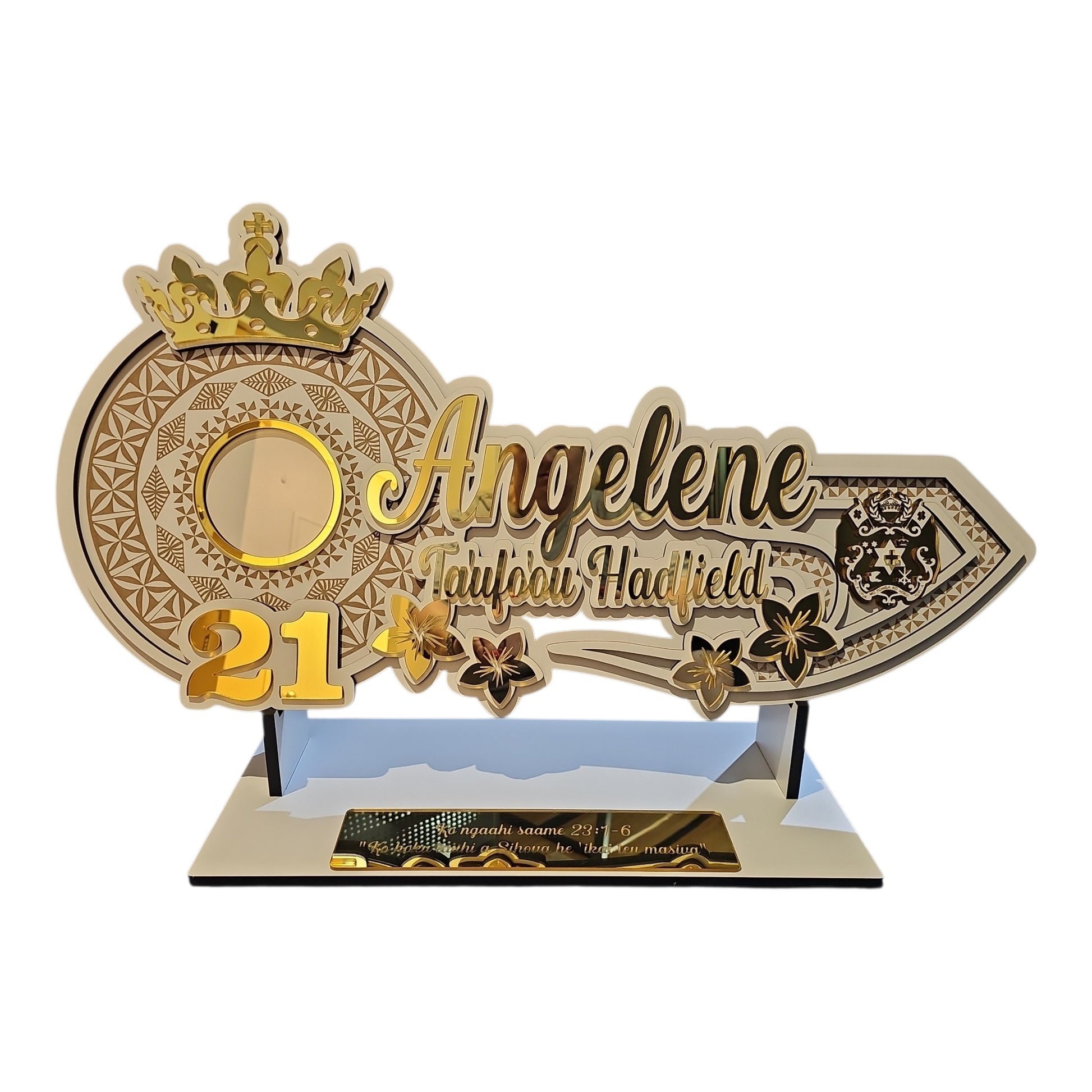 tongan gold mirror 21st birthaykey