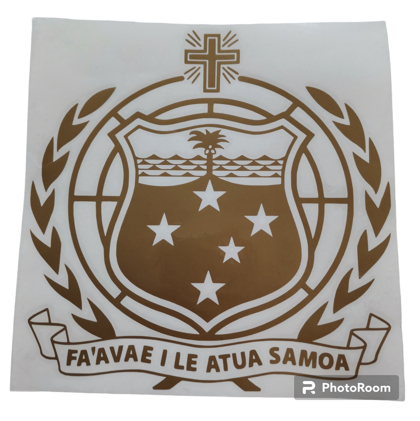 Samoan shield stickers