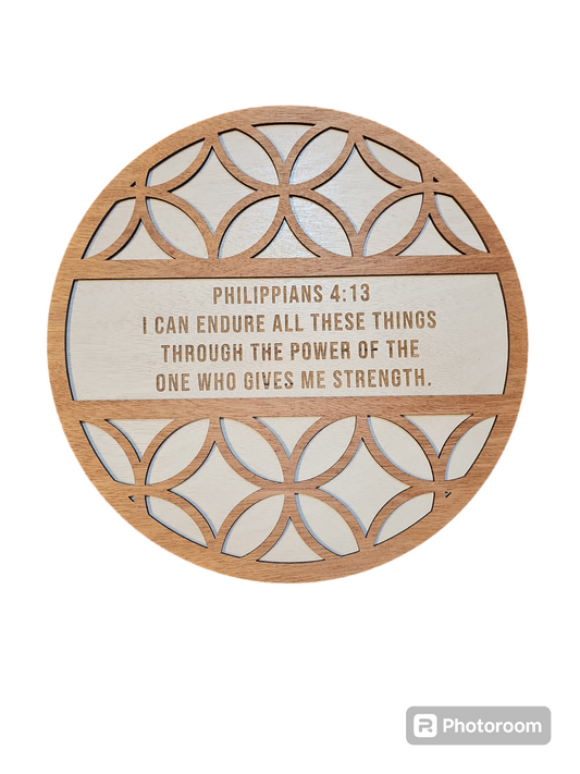 Bible Plaque - Philppians 4:13