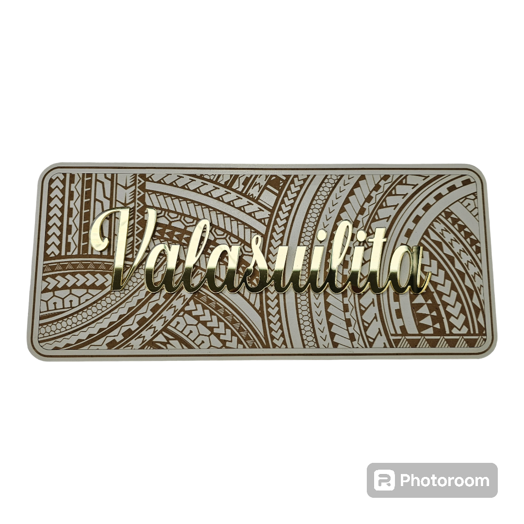 Pacifica Name Plates - Design 1