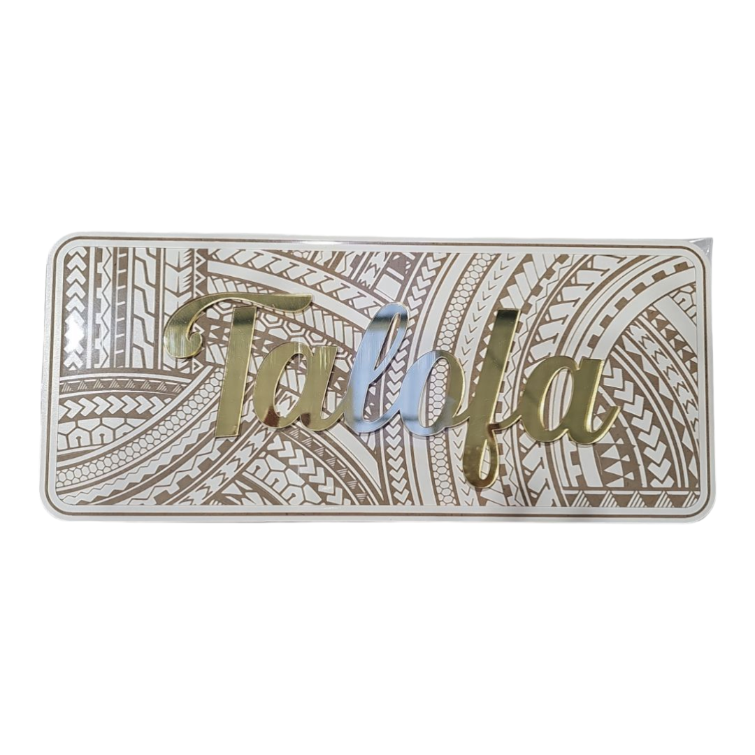 Samoan Pattern - Talofa & Welcome