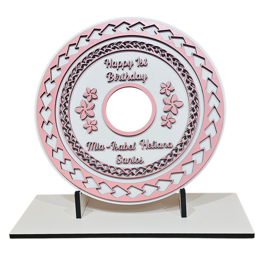 Pacifica and flower plaque