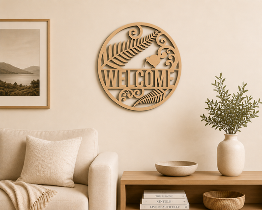Kiwiana Welcome sign