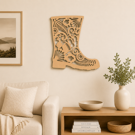 Kiwiana gumboot wall art